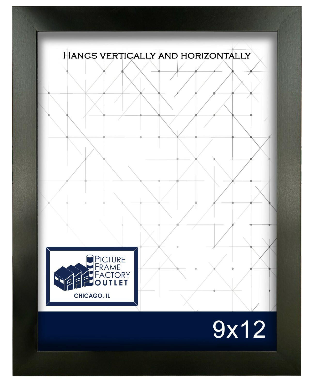 9x12 Inch Picture Frame, Smooth Finish, 1.25 Inch Wide, Black gallery