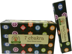 Namaste India Agarbatti 7 Chakra Masala Fragrance Incense Sticks 15g X 12 Pack