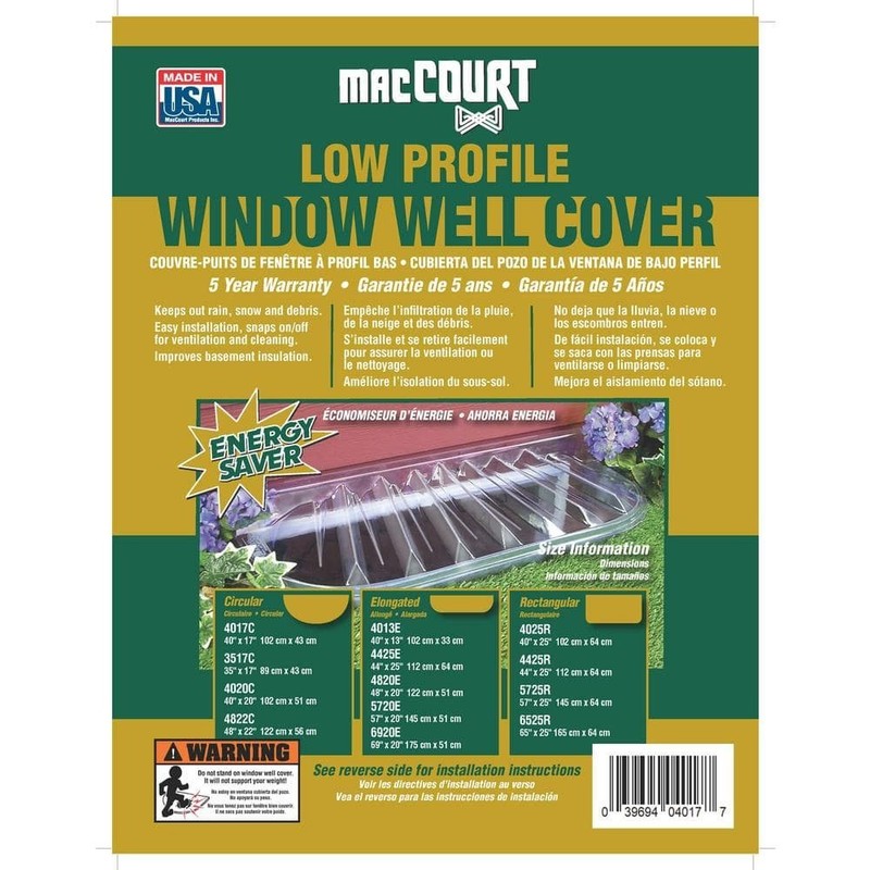 25 In. X 4 In. Polyethylene Rectangular Low Profile Window Well Cover gallery
