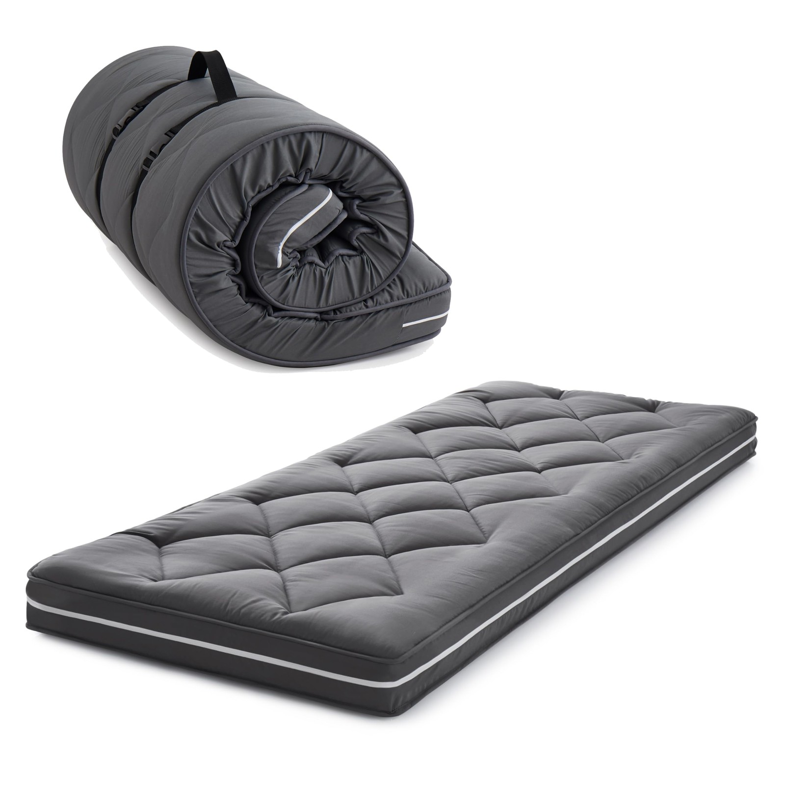 4Inch Small Single Floor Mattress,3-Layer Structure Cot Mattress Topper,Memor... gallery