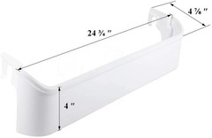 White ( Bottom ) Door Bin Compatible with Frigidaire Refrigerator 240338101