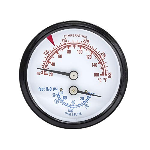 TRI-RC-254R1.75-D Commercial Tridicator, Black Steel Case, Bronze 0 - 75 PSI gallery
