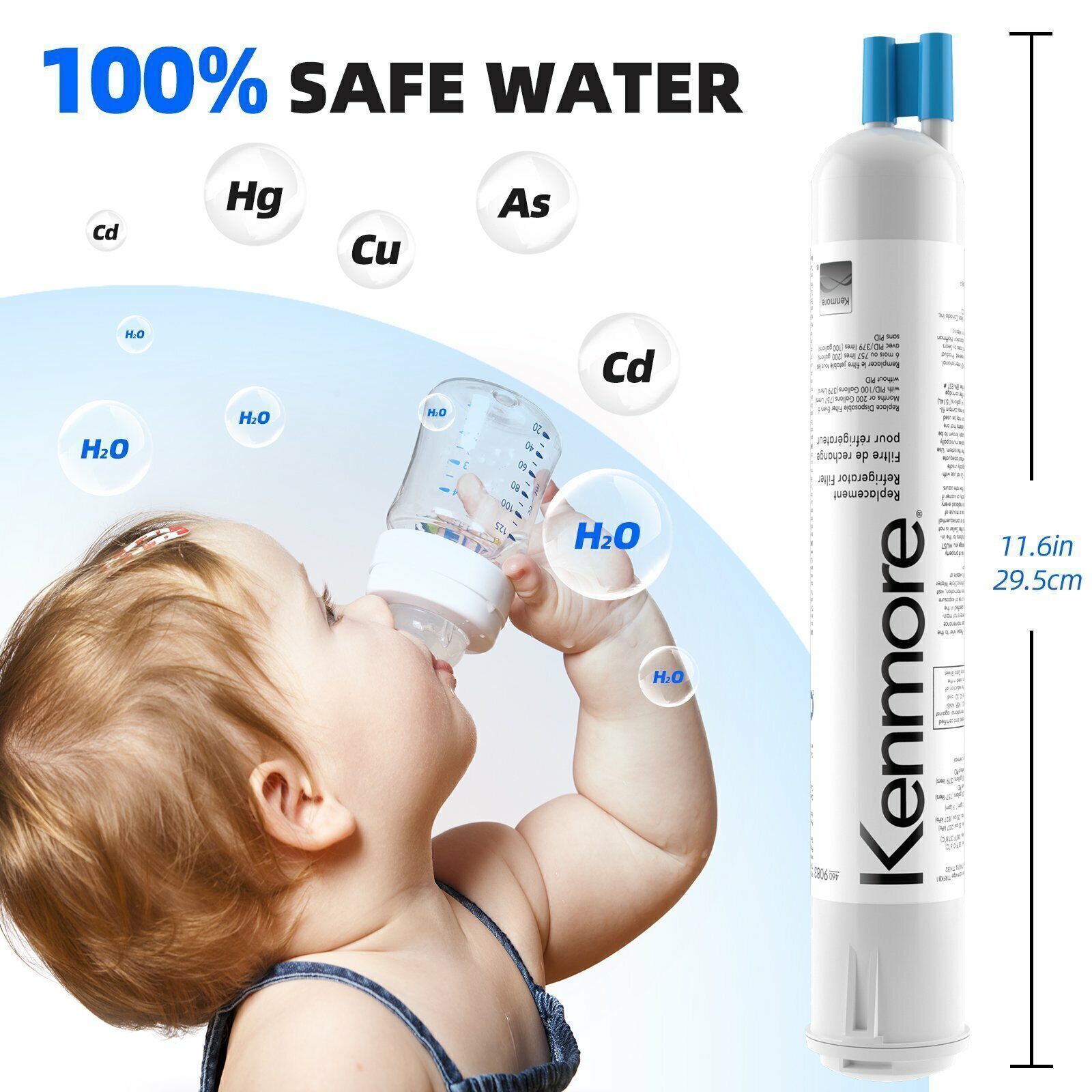 4609083 9083 9020 9030 Replacement Refrigerator Water Filter Fit Kenmore 2 PACK gallery