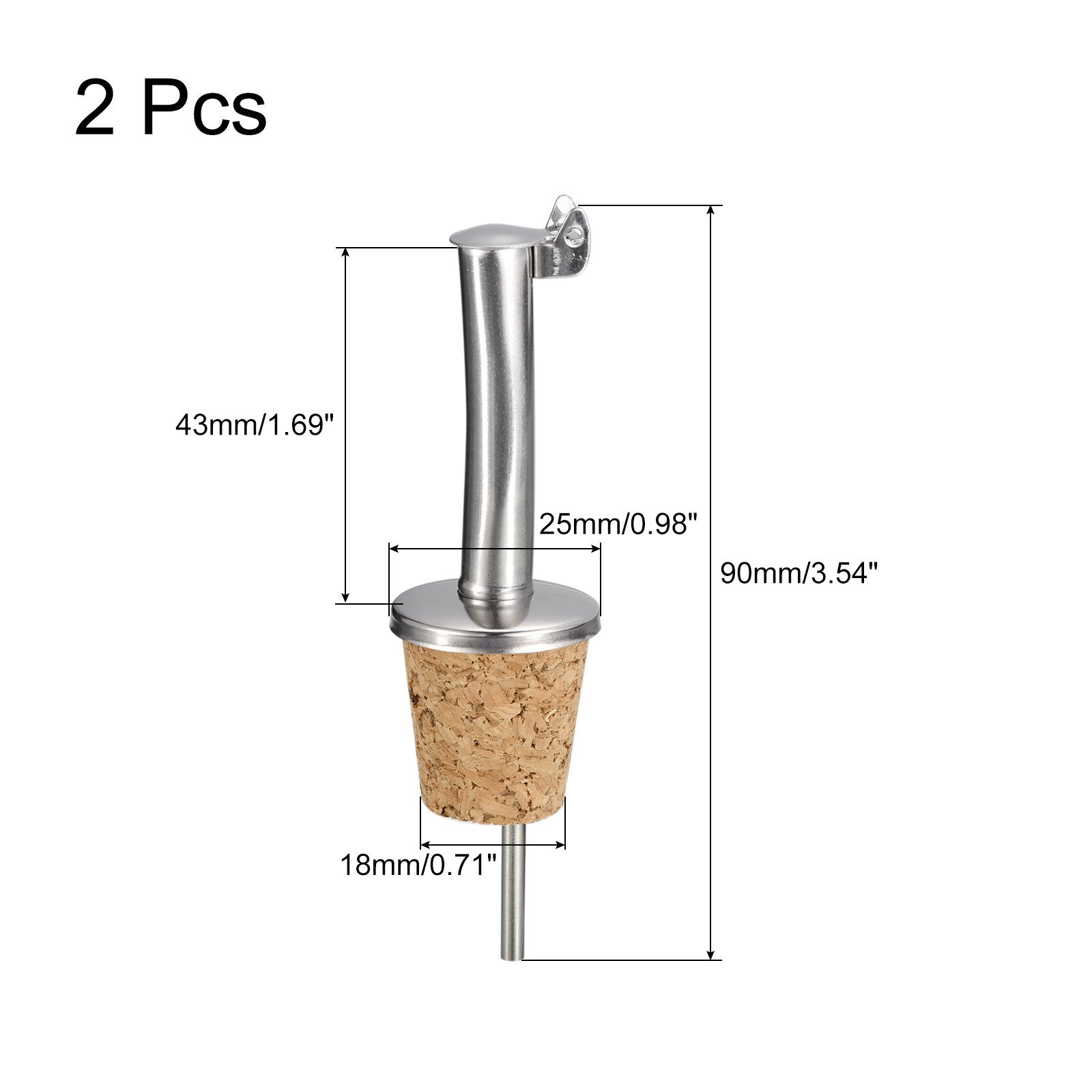 2Pack Auto Flip Olive Oil Spout for Pours Liquid Olive Oil Wine Vinegar gallery