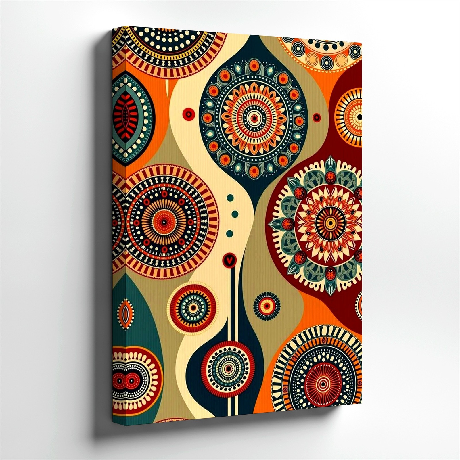Wall Art Abstract Geometric Mandala Pattern Print Mid Century Modern Home Decor gallery