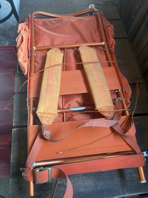 Vintage Jasper External Frame Hiking Pack Orange 3