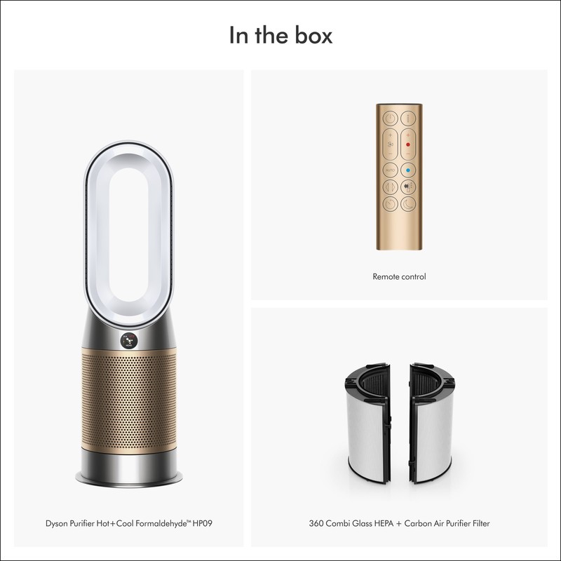 Dyson Purifier Hot+Cool Formaldehyde™ HP09 | White/Gold | Refurbished gallery