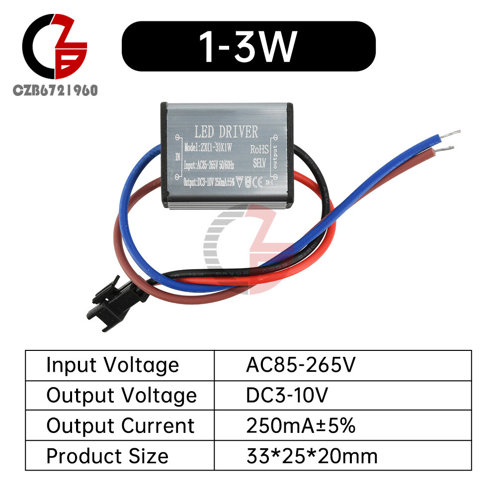 LED Driver 1-24W Adapter Transformer AC85V-265V 250mA Waterproof Power Supply gallery