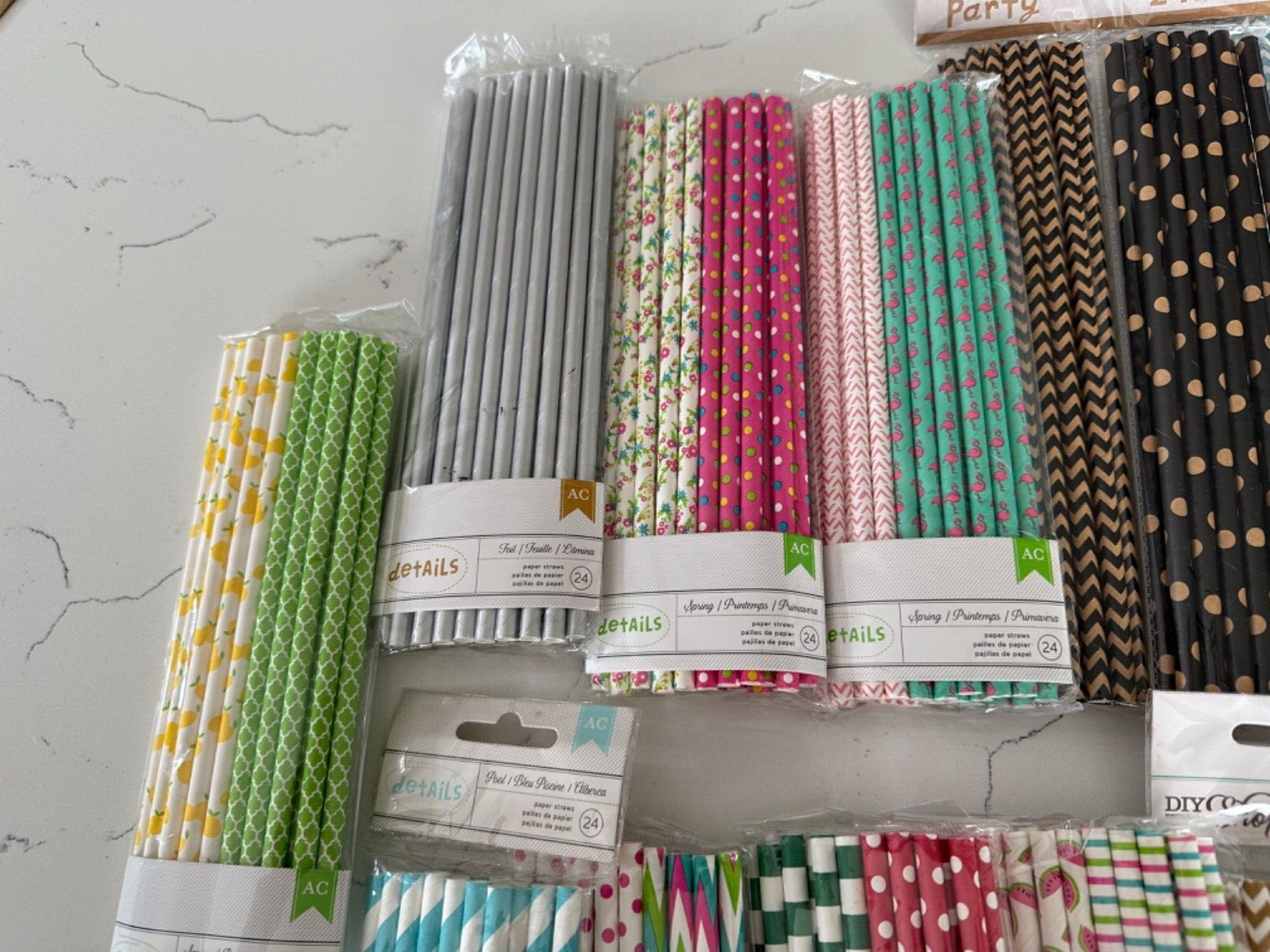 American Craft/Recollections Paper Straws Multi Colors Party Weddings You Choose gallery