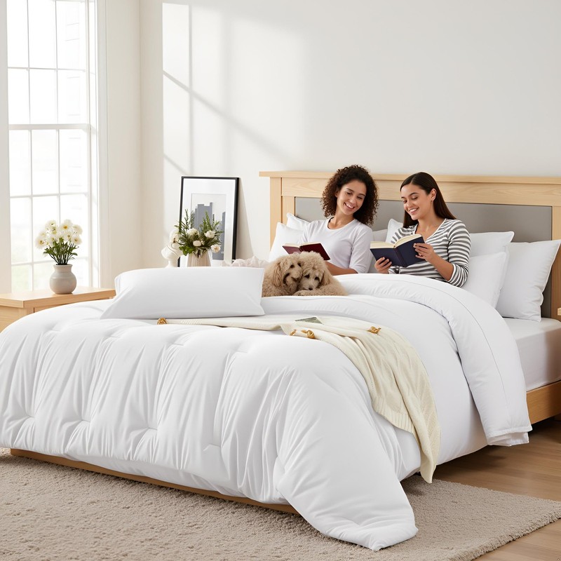 Easthome Full Comforter Set 7 Pieces - Ultra-Soft Bed in a Bag Full Size, Cozy L gallery