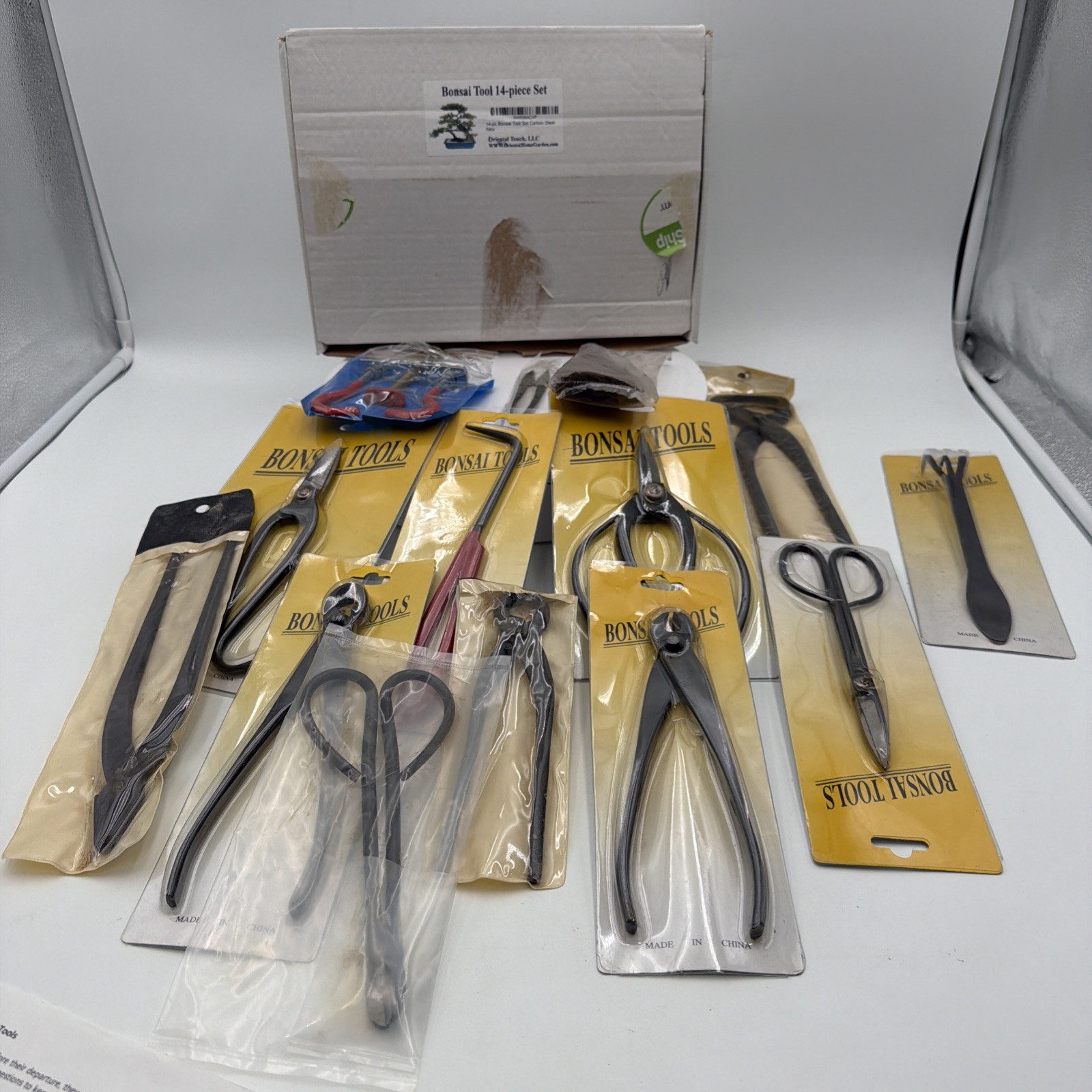 New Old Stock Bonsai Kit 14pc Master Tool Set Quality Oriental Free Shipping gallery