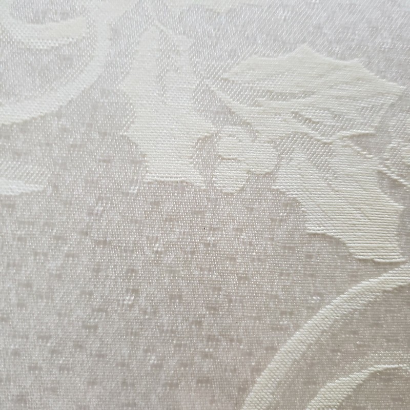 NWT ivory holly pattern tablecloth 60 x 102 inches rectangular Christmas gallery