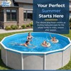 Pool Liner 30 ft Round Overlap Vinyl 48/54 In Deep Blue Wave NL328-20 Wall gallery