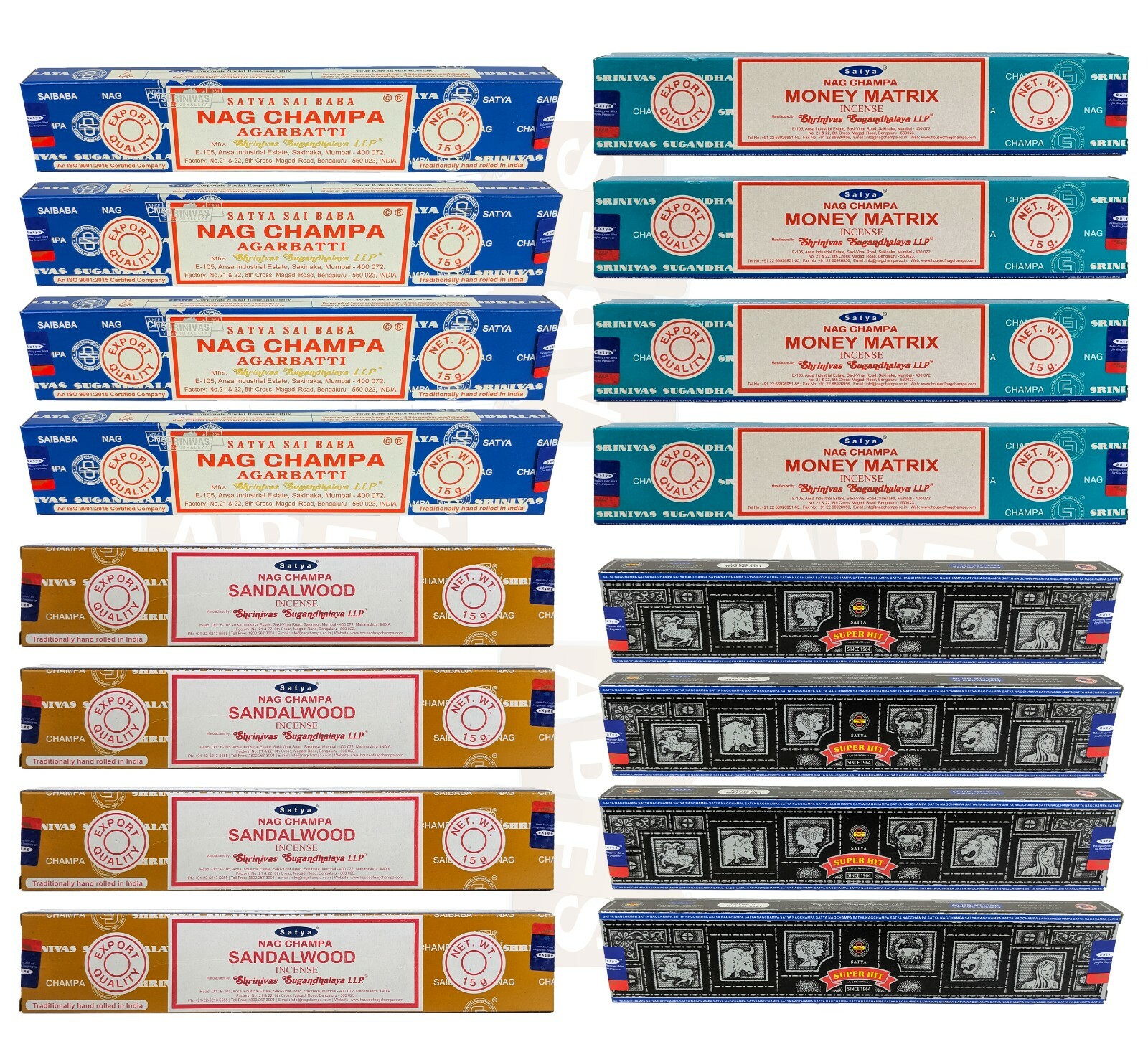 4-PACK Satya Incense Sticks, Hand Rolled In India, 29 Scents, BUY 2 GET 1 FREE gallery