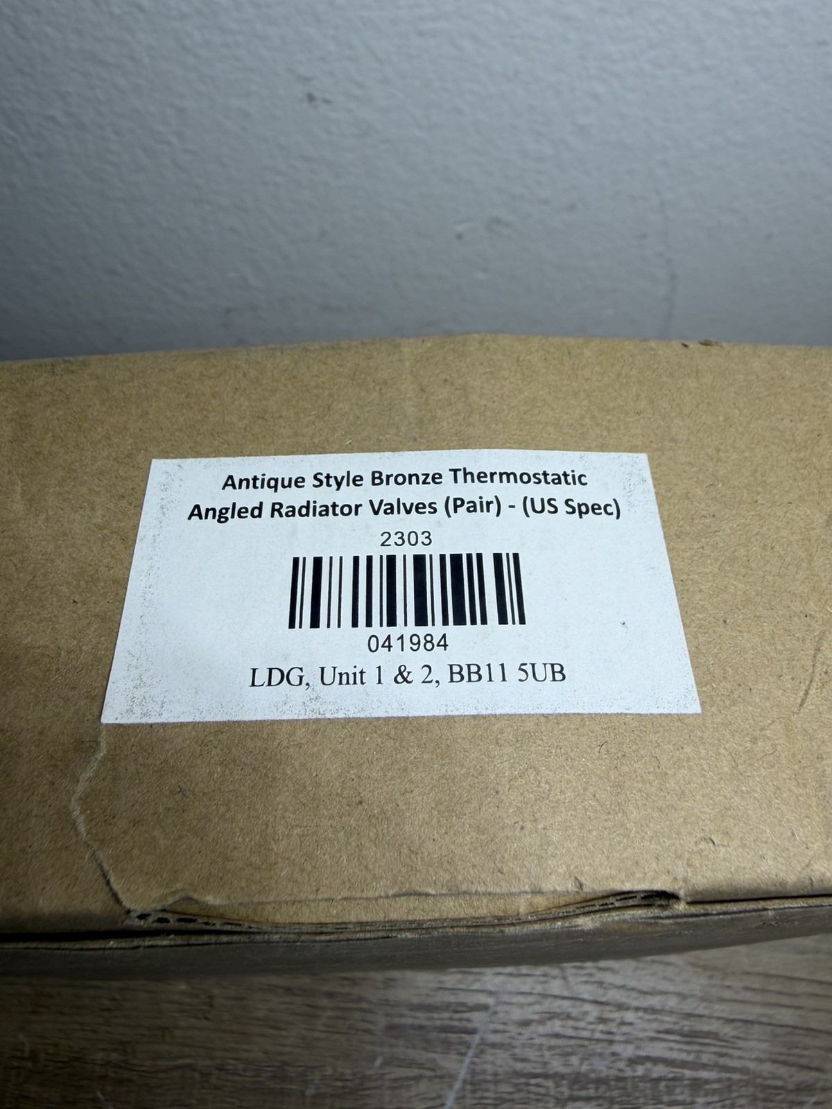 Antique Brass Thermostatic Radiator Valve Pk 041984 LDG Unit 1 & 2 BB11 5UB NEW gallery