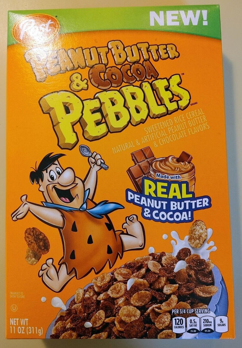 NEW UNOPENED SEALED 2019 Post Peanut Butter & Cocoa Pebbles Cereal 11 oz RARE gallery