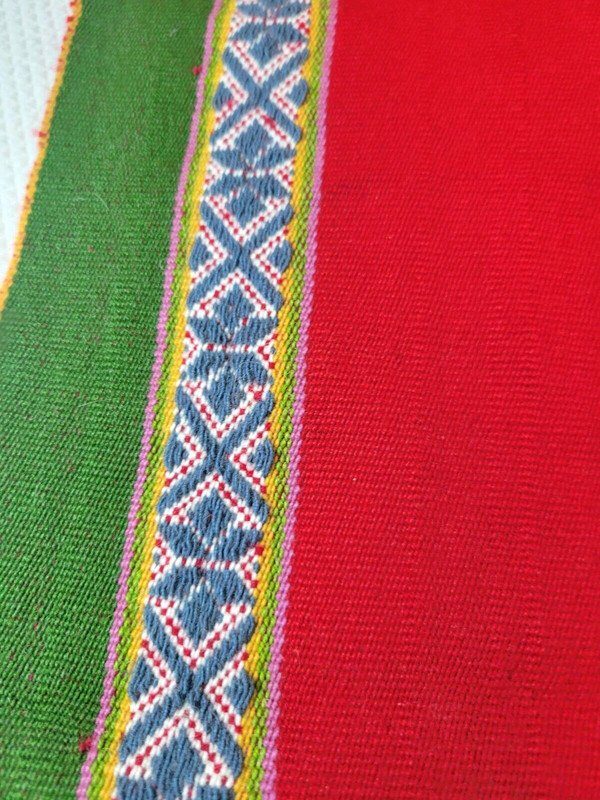 Peruvian Alpaca Wool Table Runner Andean Handwoven Traditional 68" x18" gallery
