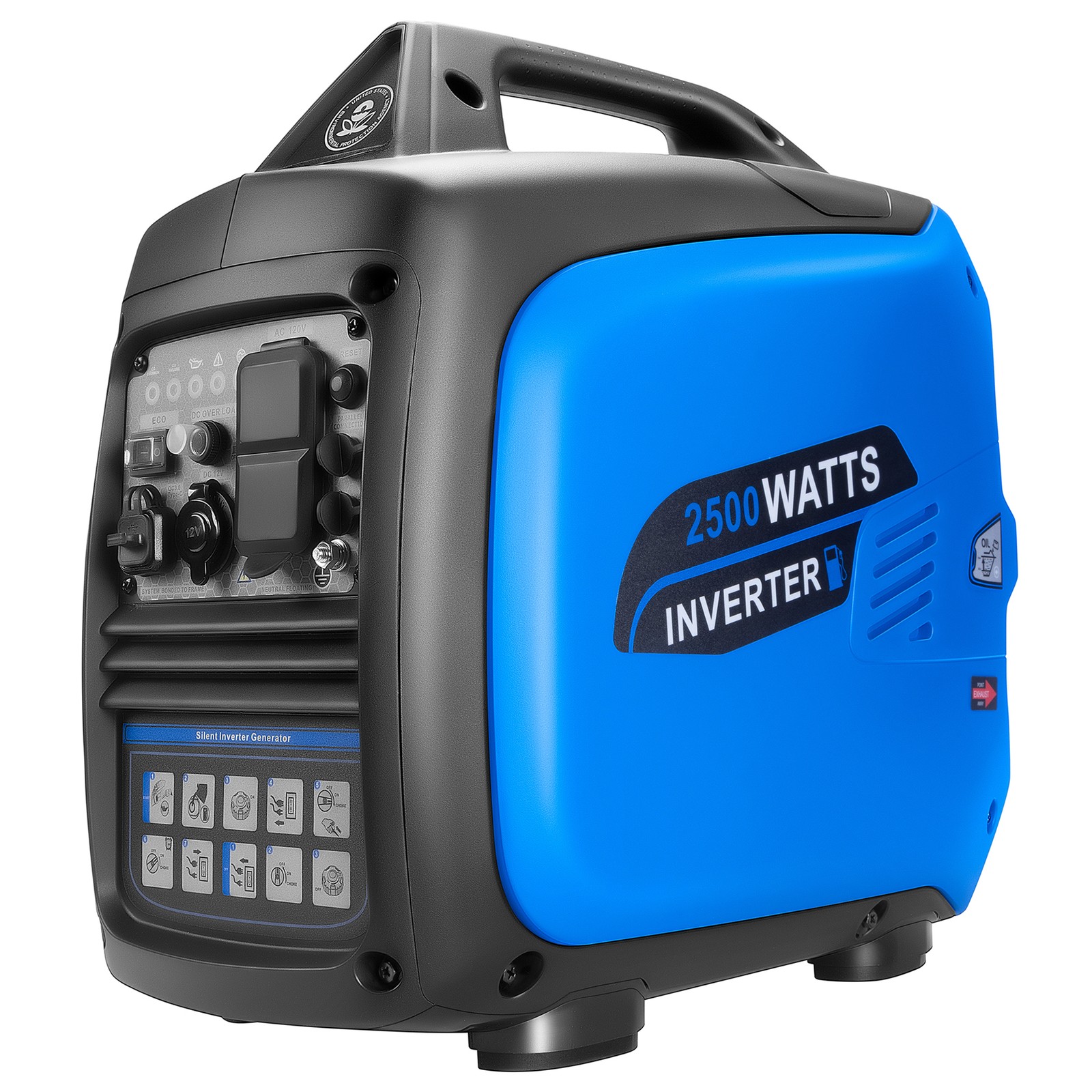 Gas Powered Generator 2500W Pure Sine Wave Quiet 58dB ECO Mode For RV Camping gallery
