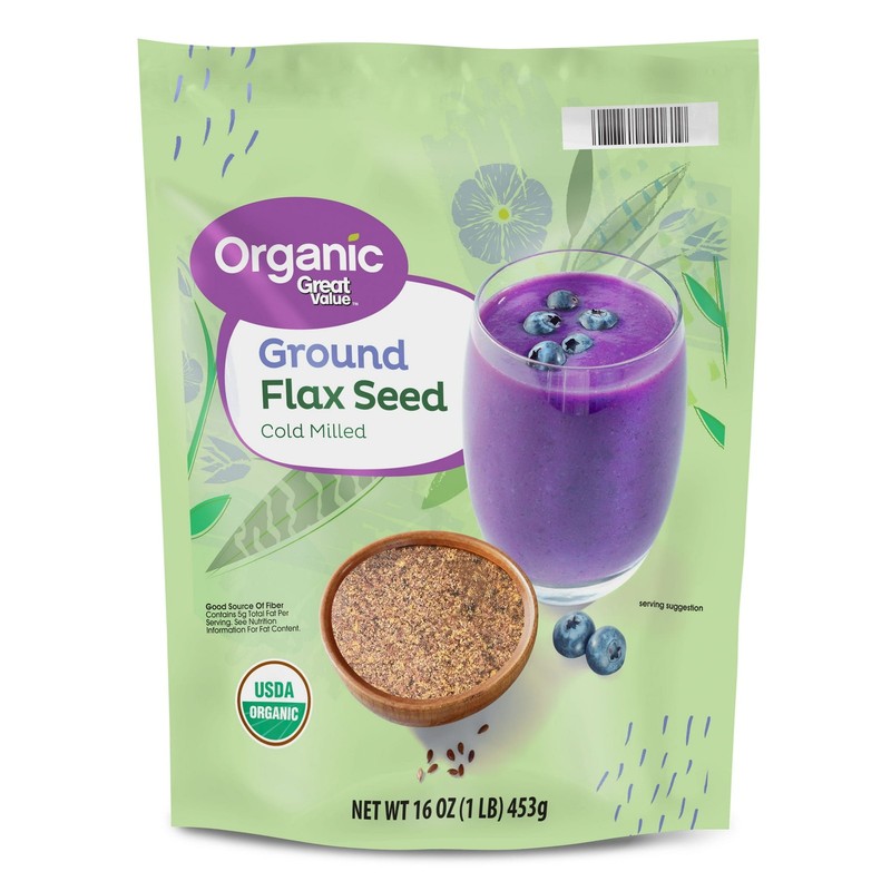 2 pack, Great Value Organic Ground Cold Milled Flax Seed, 16 oz. gallery