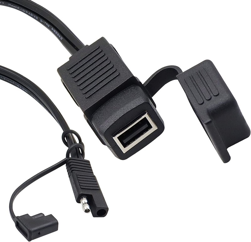 Sae Quick Connector To Usb Adapter Motorcycle Cable 5v 2.1a Usb Port Power Socke gallery