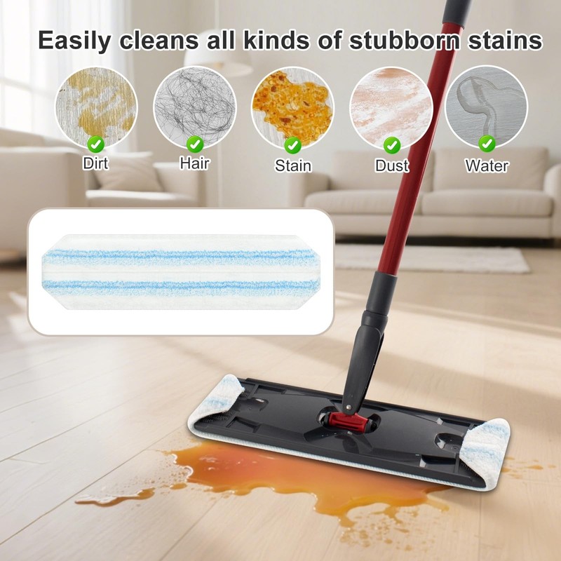 Mop Pads Replacements Compatible with O Cedar H2prO Flat Mop System Microfibe... gallery