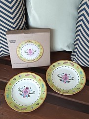 Bitossi fruit plates diameter 23.5 cm. Color: Green Dishwasher Safe
