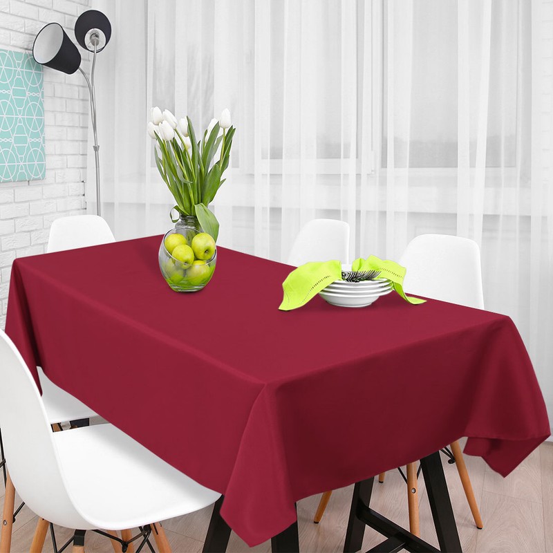 Rectangle Tablecloth and Wrinkle Table Cover for Wedding Picnic gallery