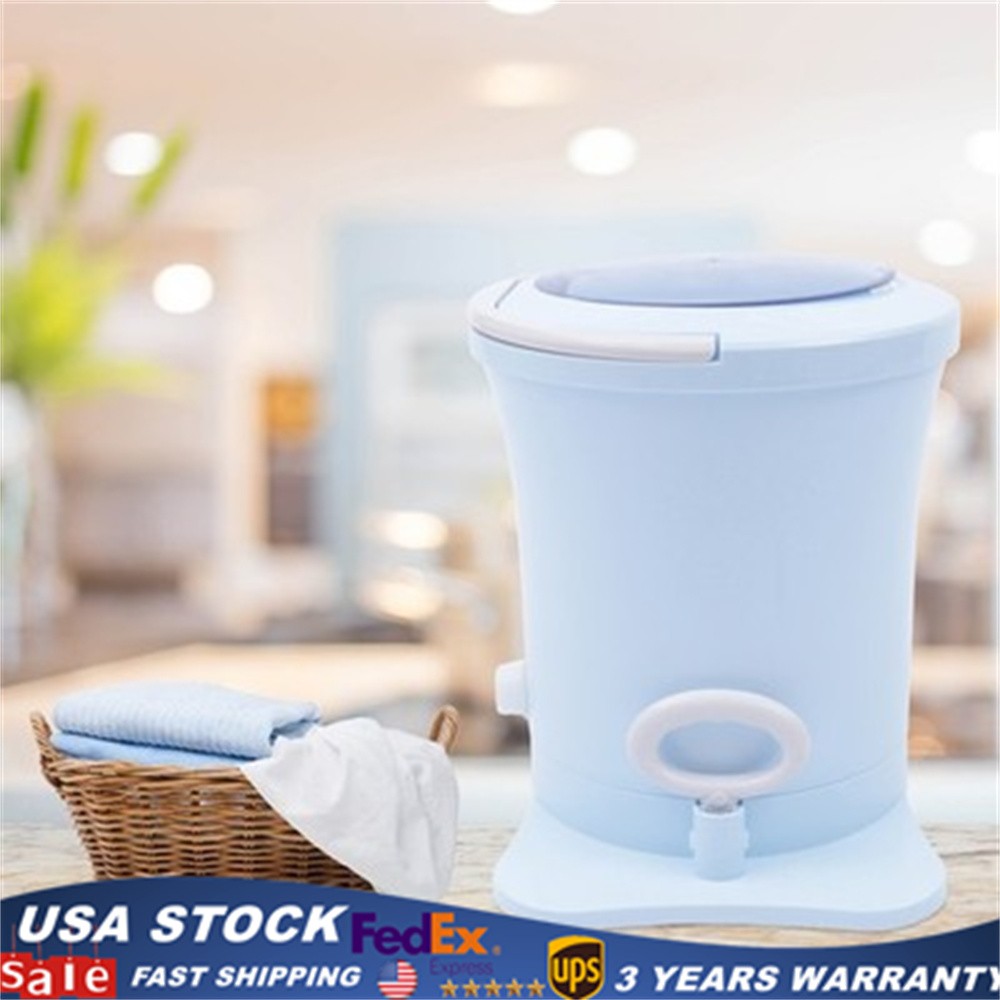Mini Dryer Portable Compact Clothes Spin Dryer Manual Home Laundry Dryer Blue gallery