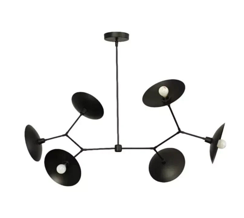 Stilnovo Style 6 Light Branches Dome Sputnik Ceiling Pendant Light Fixture gallery
