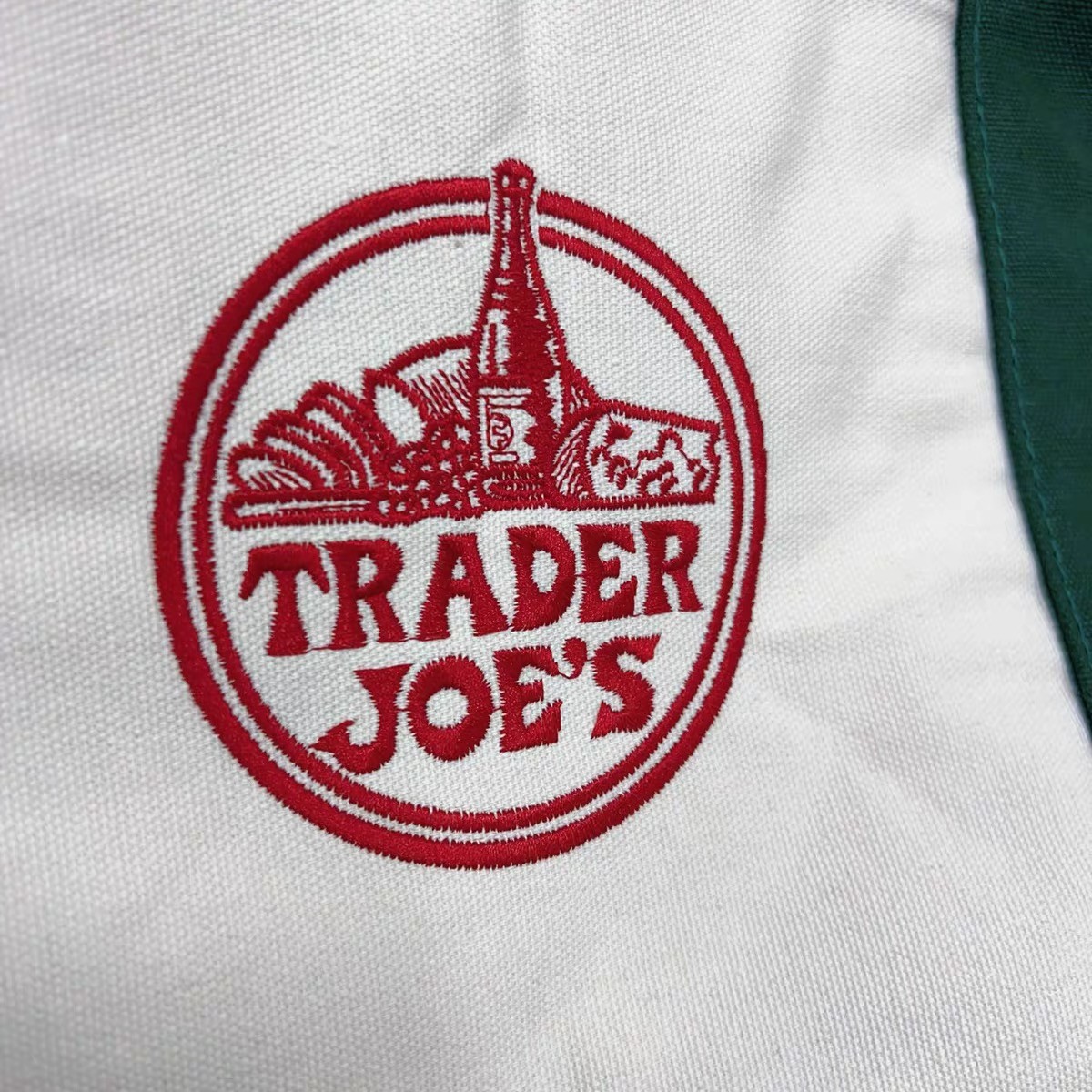 Trader Joe’s Canvas Large Green Shopping Bag Limited Tote New W/Tags US STOCK gallery