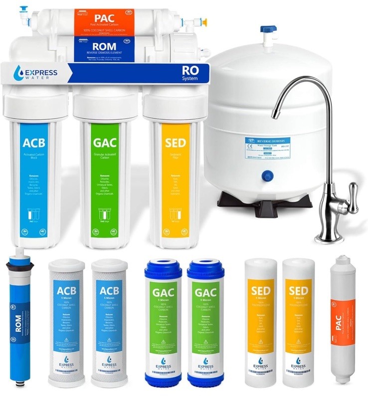 Express Water RO5DX Reverse Osmosis Filtration NSF Certified 5 Stage RO Open Box gallery