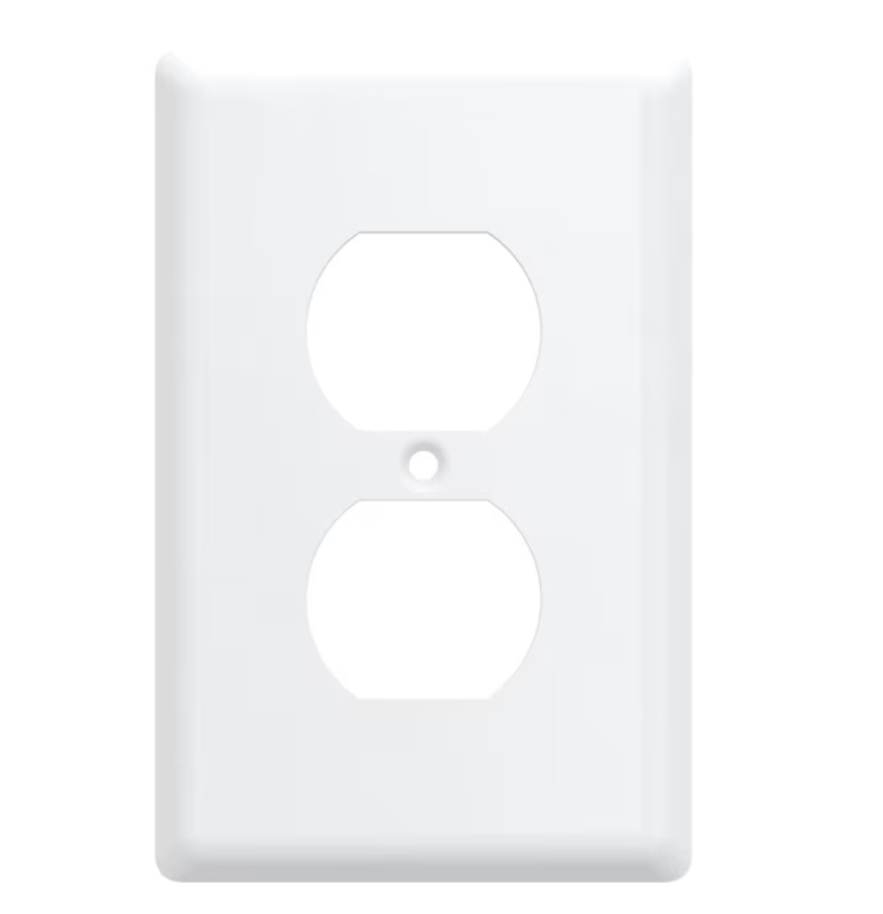 Simple Square W45064-PW Pure White Single Duplex Wall Plate Cover gallery