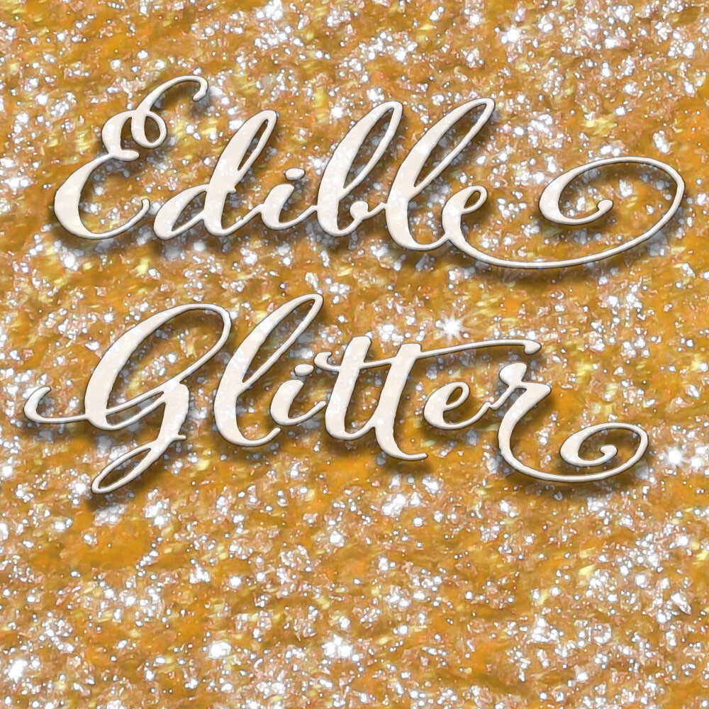 Edible Glitter Flakes - 100% Made from Food Items FDA Approved - Multiple colors gallery