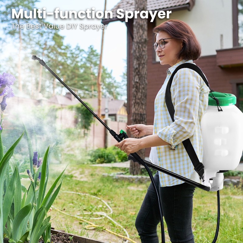REALWORK 4-Gallon Backpack Sprayer with Padded Shoulder Strap for Garden gallery