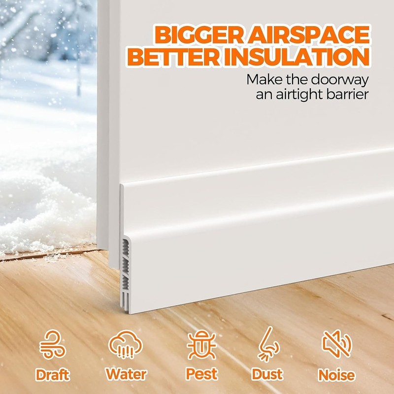 Door Draft Stopper under Door Draft Blocker Insulator Door Sweep Weather Strippi gallery