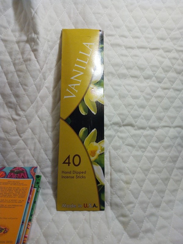 Buzz Orange And Cherry Incense Sticks Plus Made In USA Vanilla Vtg. 2004 gallery