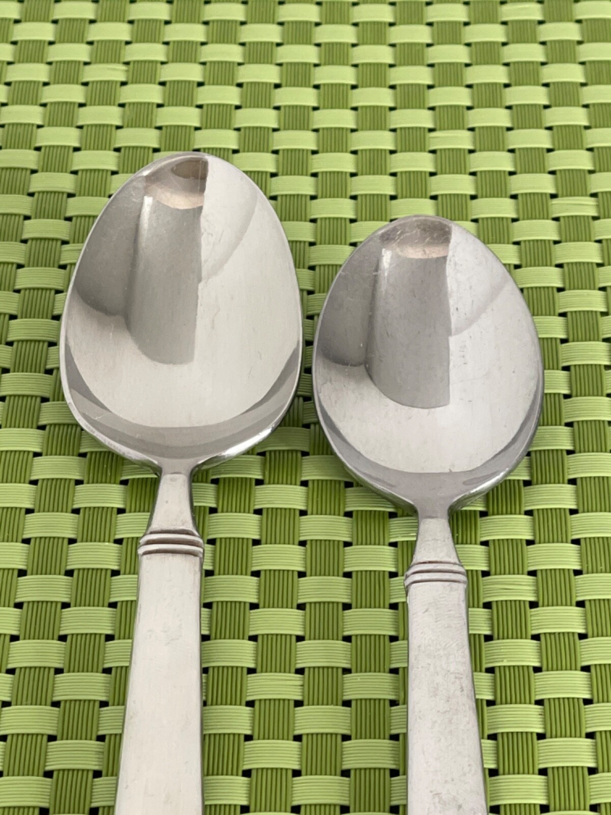 Reed & Barton BREWSTER Stainless Oval Soup Spoon & Teaspoon Flatware B63G gallery