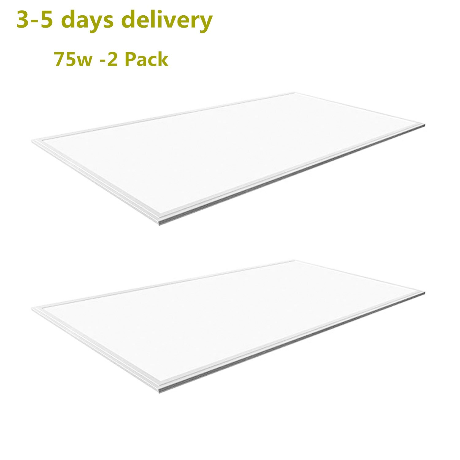 WYZM 2X4FT LED Slim Flat Panel Recessed Drop Ceiling Light Home Shop Warehouse gallery