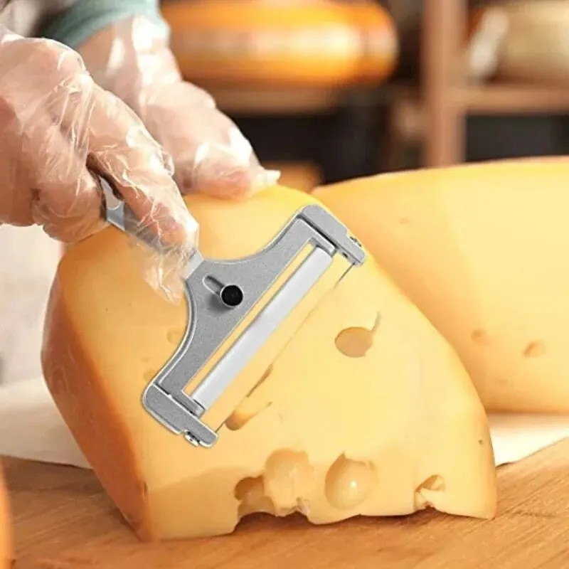Stainless Steel Adjustable Cheese Slicer Wire Cutter for Thick or Thin Slices. gallery