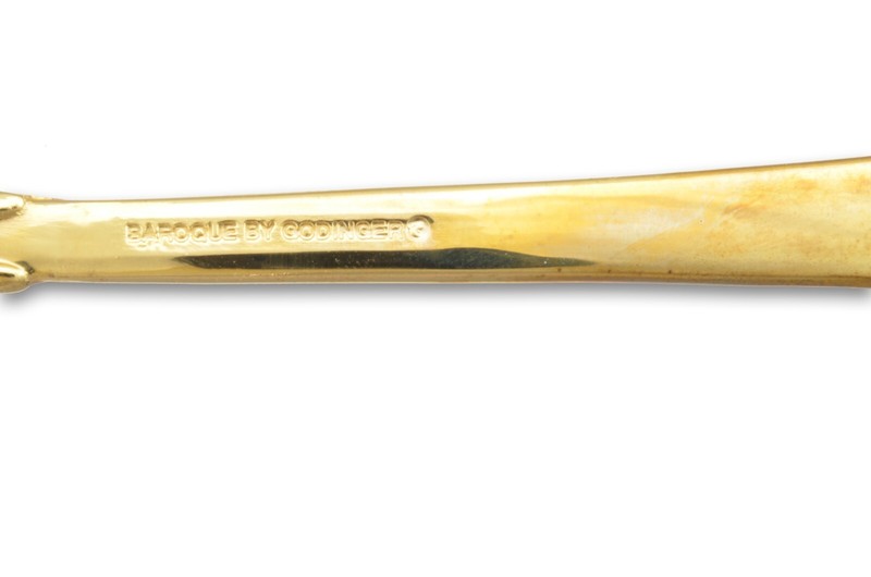 Godinger Golden Baroque flatware Your Choice Classic Flatware Gold Electroplate gallery