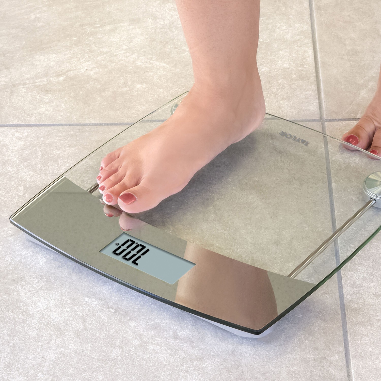 TAYLOR PRECISION PRODUCTS 75244192 Digital Glass Bathroom Scale with... gallery