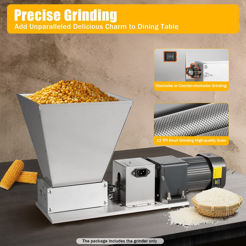 Electric Grain Animal Poultry Feed Mill Wet Dry Grinder Corn Rice Multi-function gallery