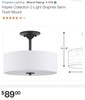 Progress Lighting P350129-143 Inspire 2-Light Graphite Semi- Flush Mount New gallery