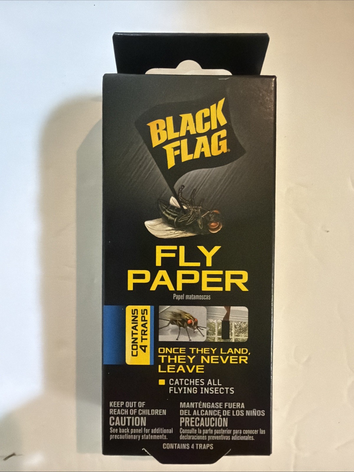 Black Flag HG-11016 Fly Paper Insect Trap, 4 Count gallery