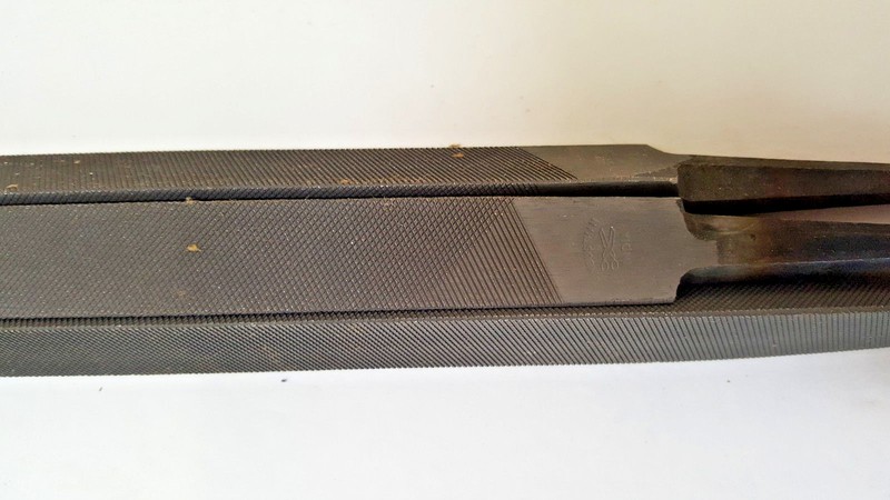 10" (250mm) Three Square 2nd Cut Files, Grobet File Company, 3 pcs, NEW, India gallery