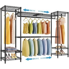 X30 Expandable Clothes Rack Adjustable from 5’1″ to 6’11”, 950lbs Capacity