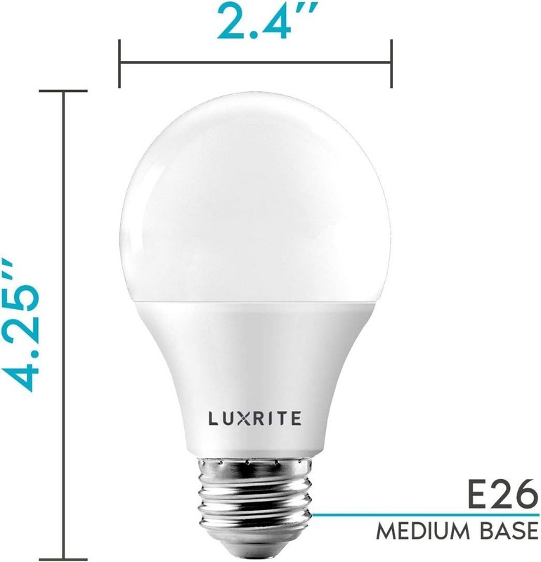 Bright Dimmable A19 LED Bulbs 24 Pack - 60W Equivalent, 800 Lumens Light gallery