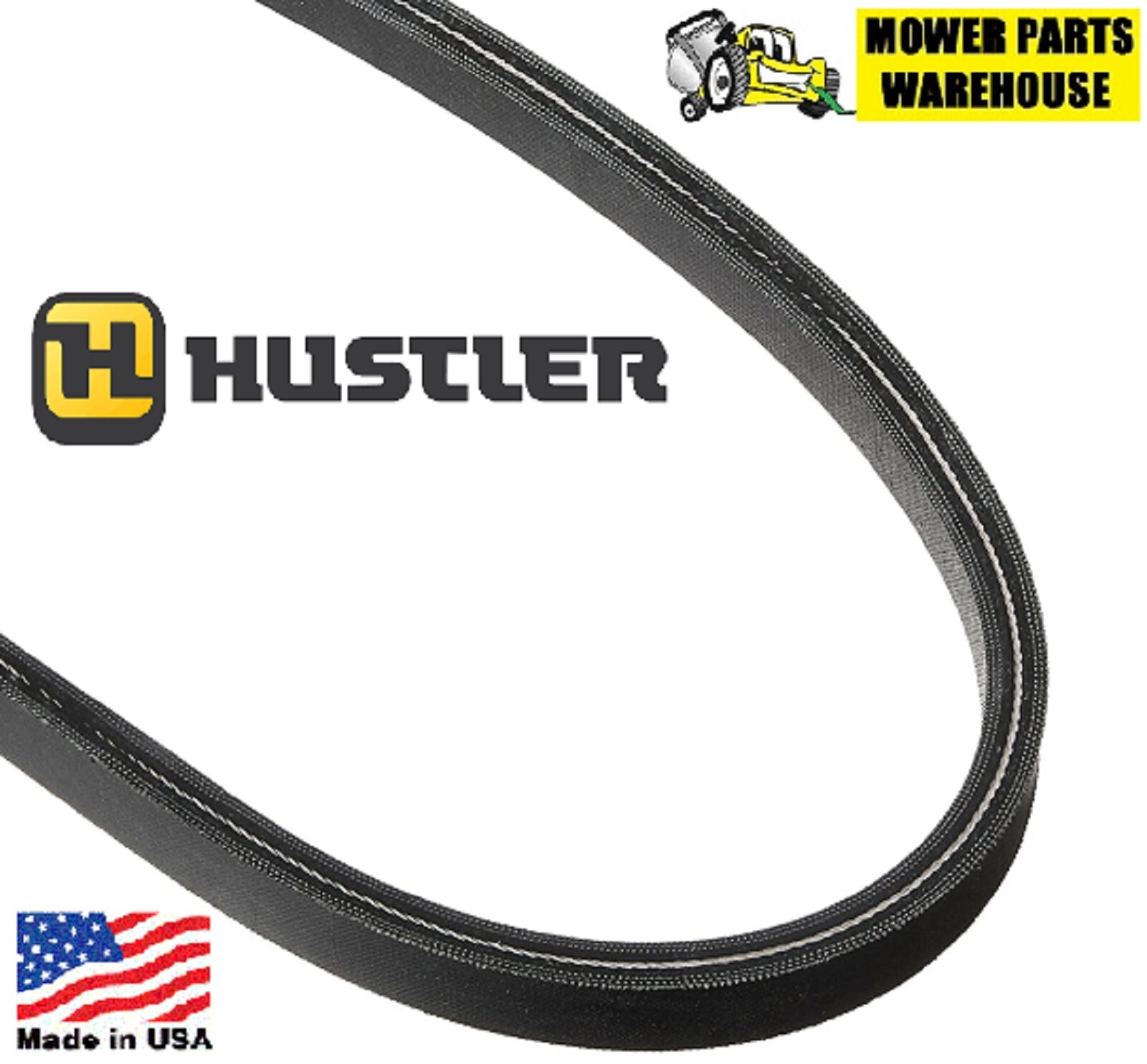 NEW REPL HUSTLER MOWER 607400 603907 DRIVE BELT RAPTOR LIMITED SD SDX MADE IN US gallery