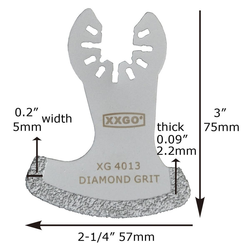 3 Pcs Diamond Oscillating Multi Tool Segment Grit Grout Swing Blades for Girt Gr gallery