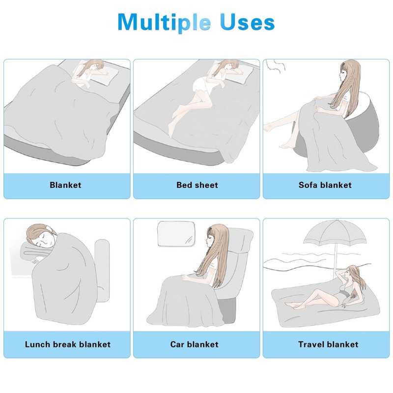 Cooling Blanket 100% Rayon Derived From Bamboo Cool Summer Blanket For Hot Sleep gallery